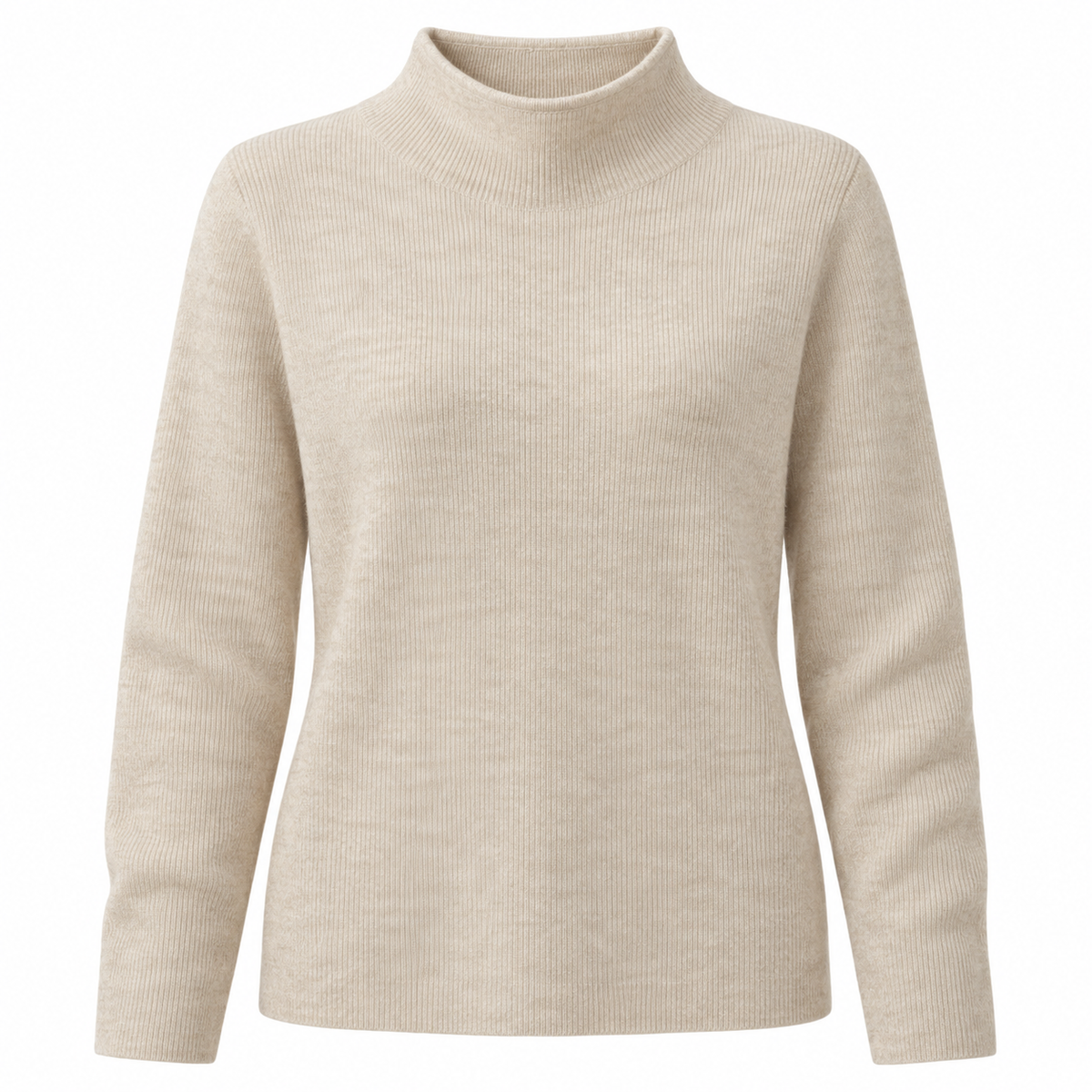 Jersey de Punto con Cuello Alto