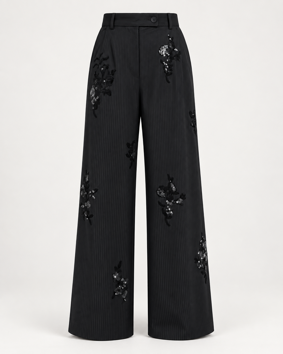 Conjunto Elegante de Camisa de Lentejuelas y Pantalón