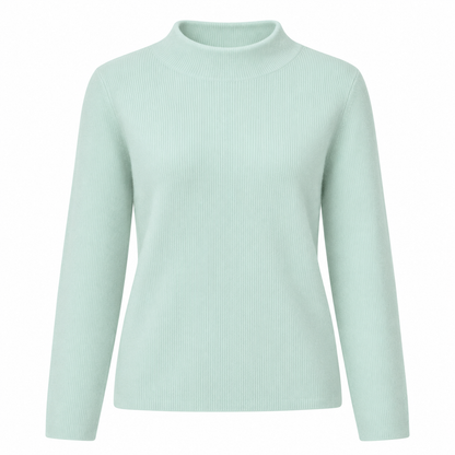 Jersey de Punto con Cuello Alto