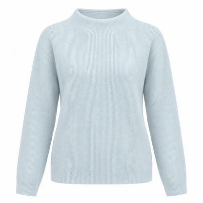 Jersey de Punto con Cuello Alto