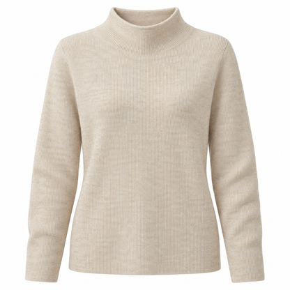 Jersey de Punto con Cuello Alto