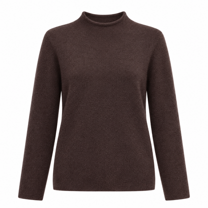 Jersey de Punto con Cuello Alto