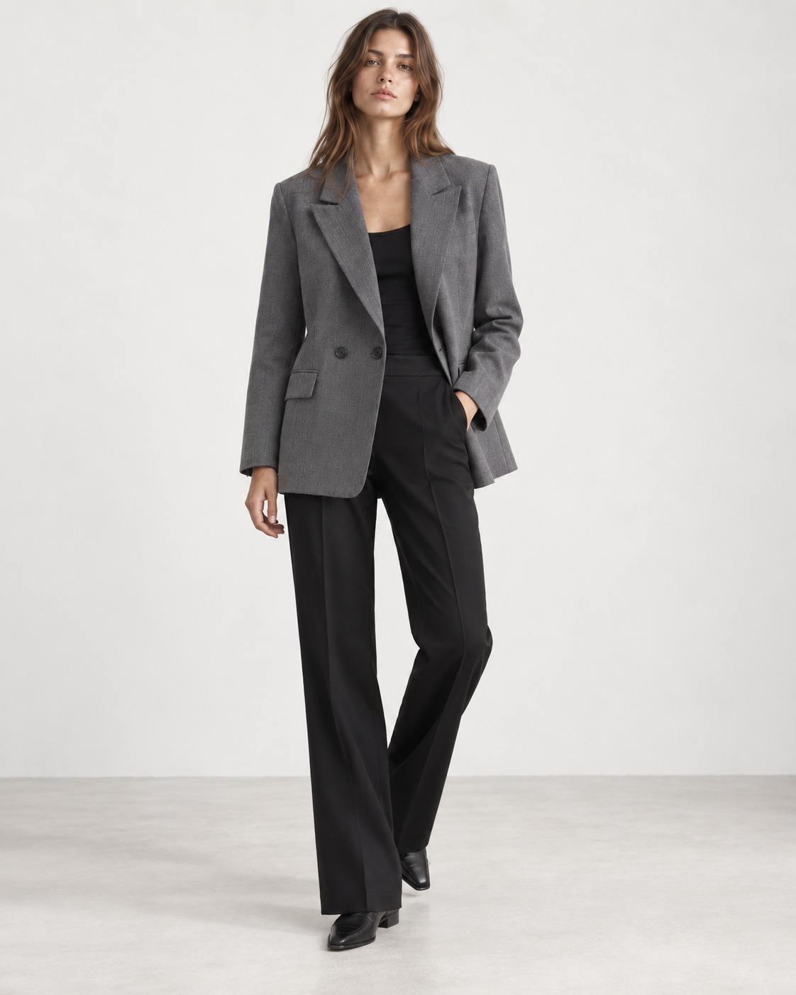 Blazer Recto de Doble Botonadura