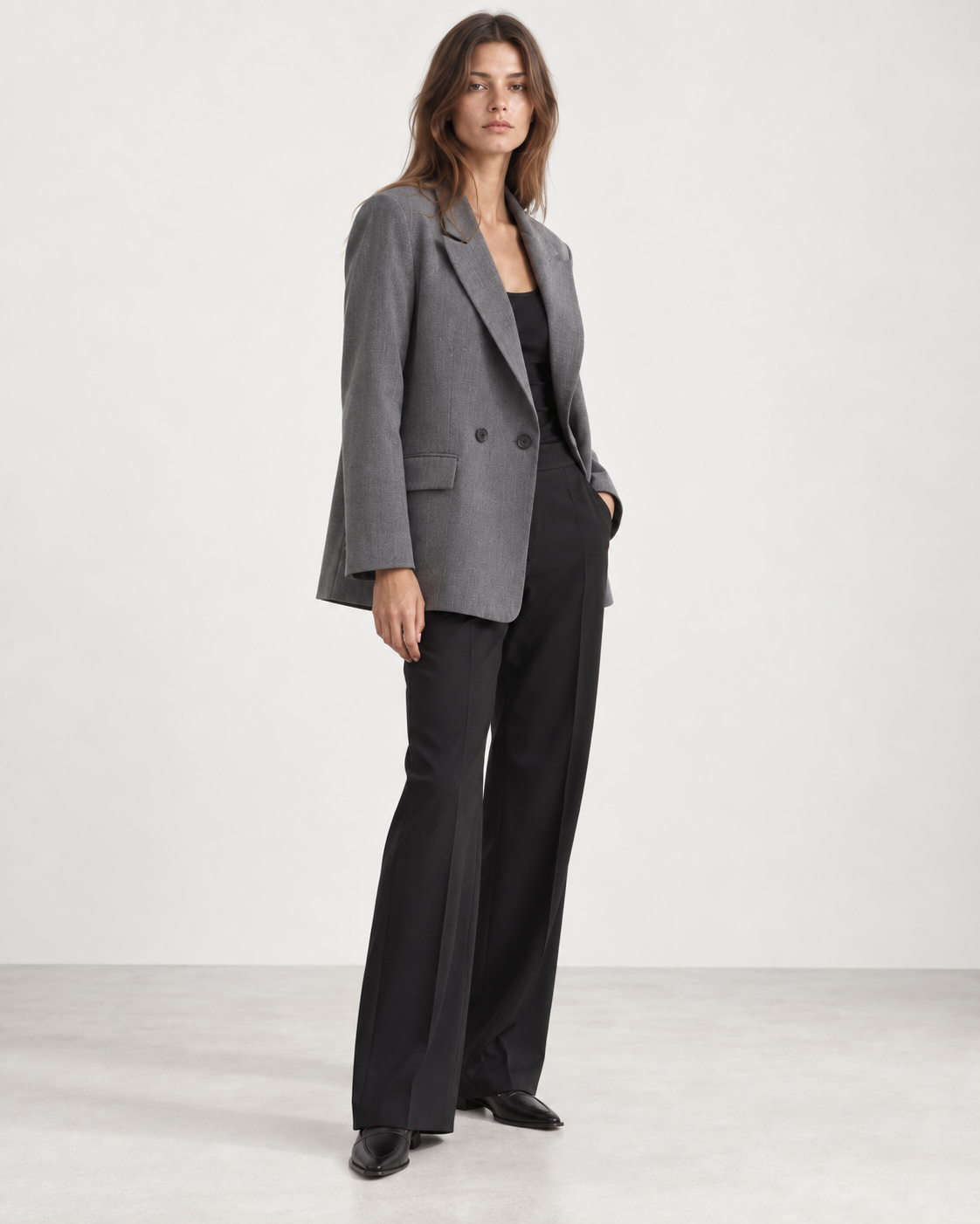 Blazer Recto de Doble Botonadura