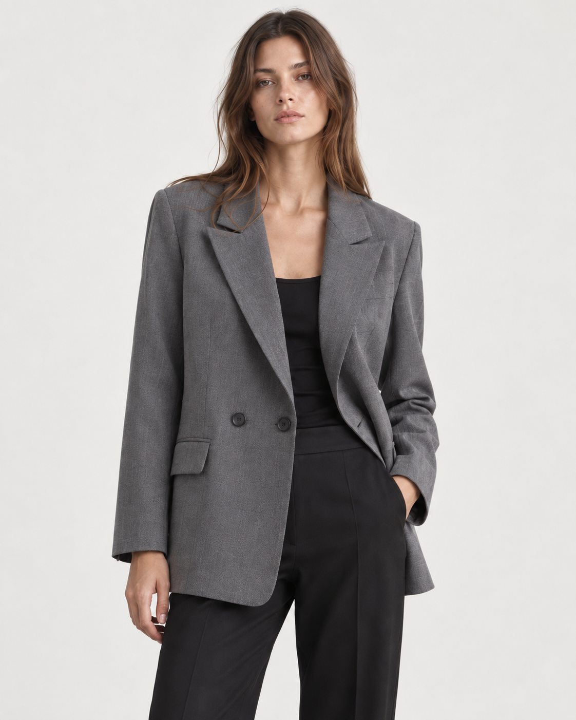 Blazer Recto de Doble Botonadura