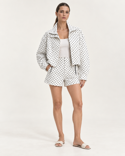 Chaqueta Bomber Polka Dot Oversize