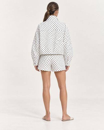 Chaqueta Bomber Polka Dot Oversize