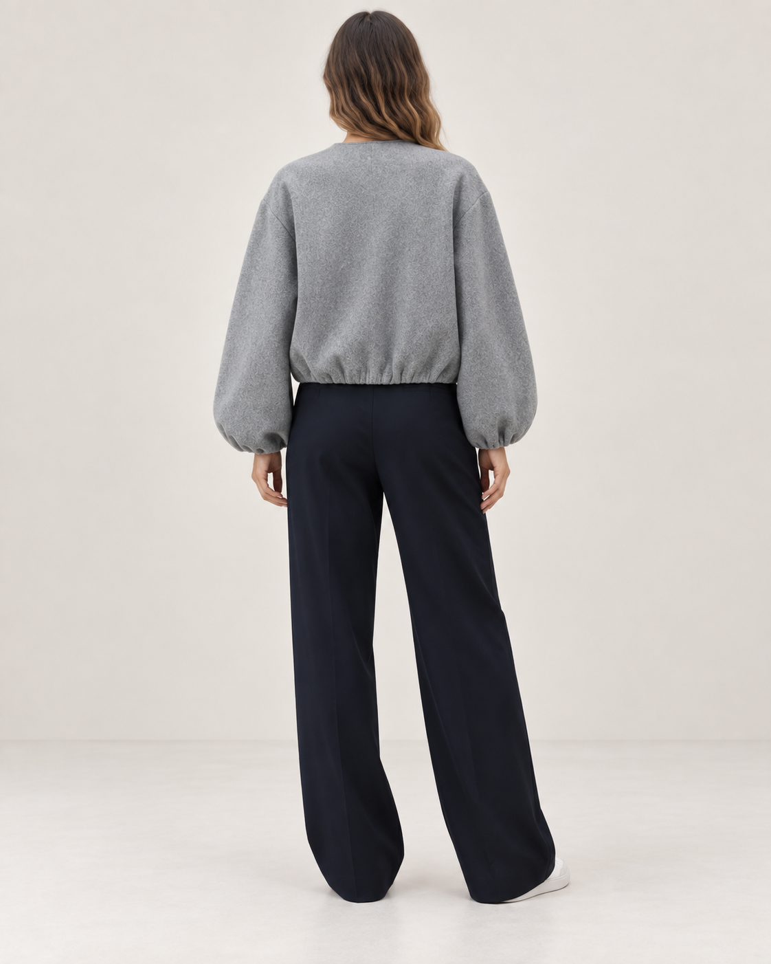 Chaqueta Bomber Retro Cropped Cuello O