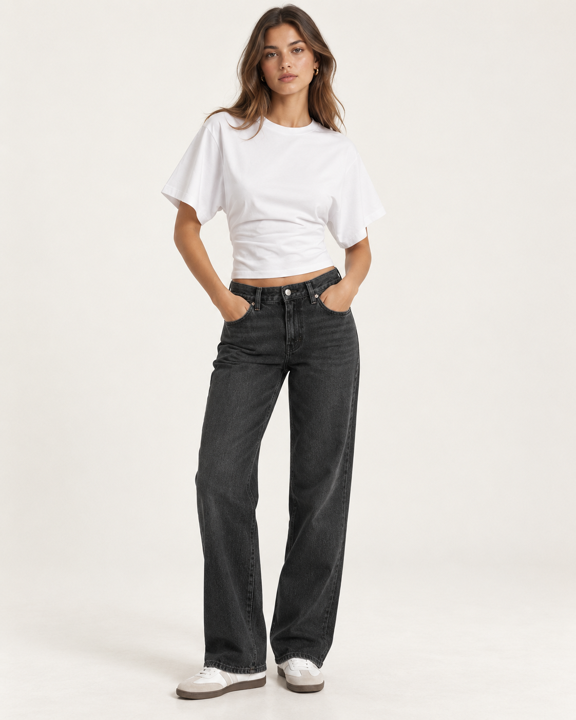 Top Corsetero Corto Gris Streetwear