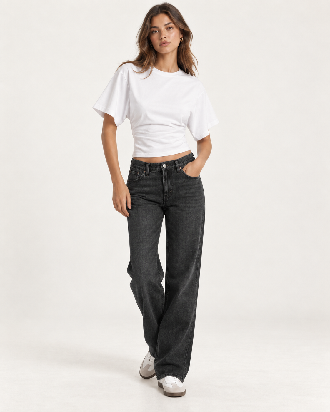 Top Corsetero Corto Gris Streetwear