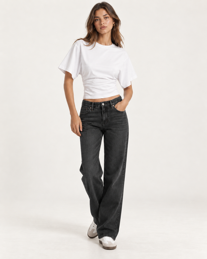 Top Corsetero Corto Gris Streetwear