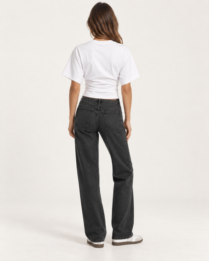 Top Corsetero Corto Gris Streetwear