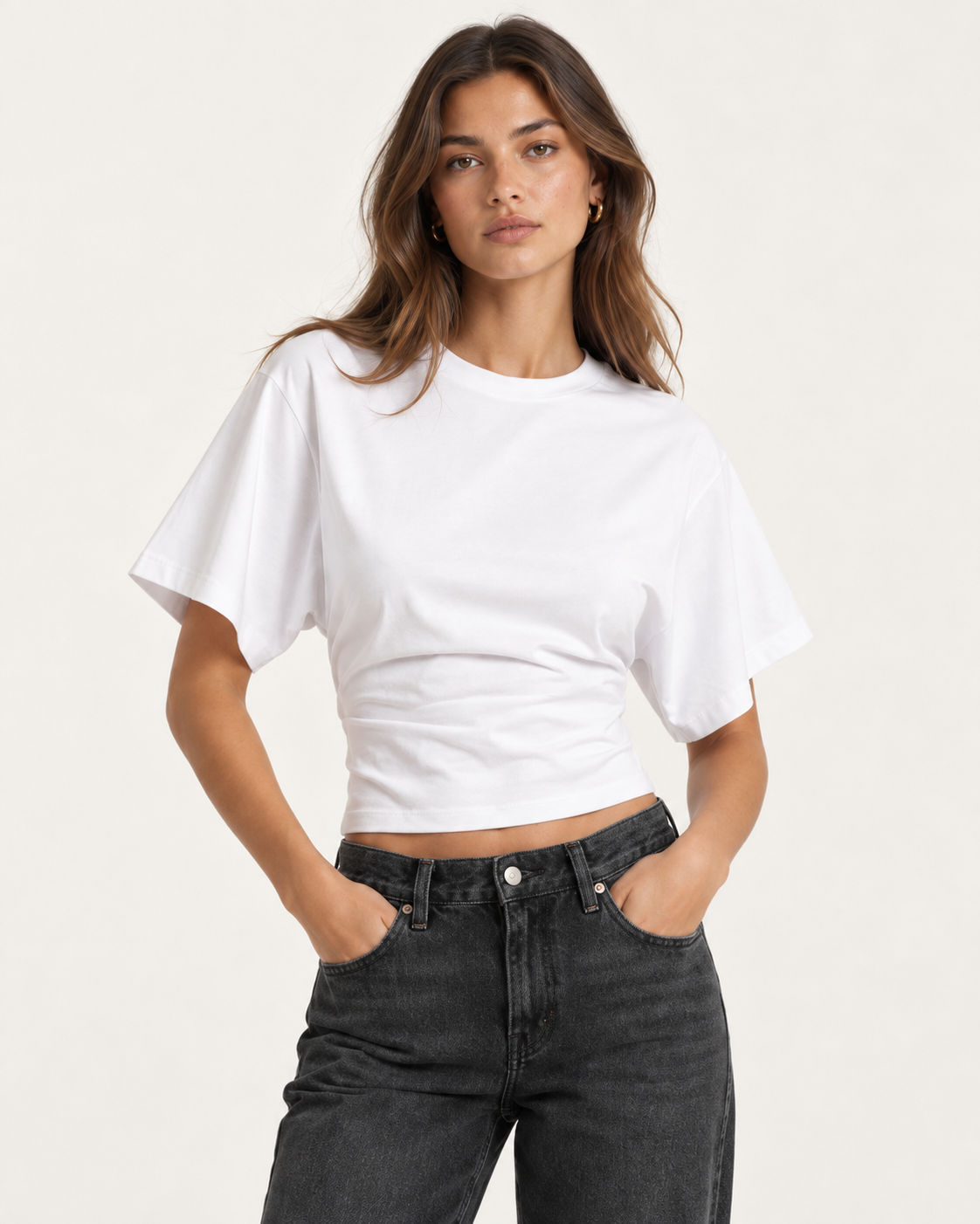 Top Corsetero Corto Gris Streetwear