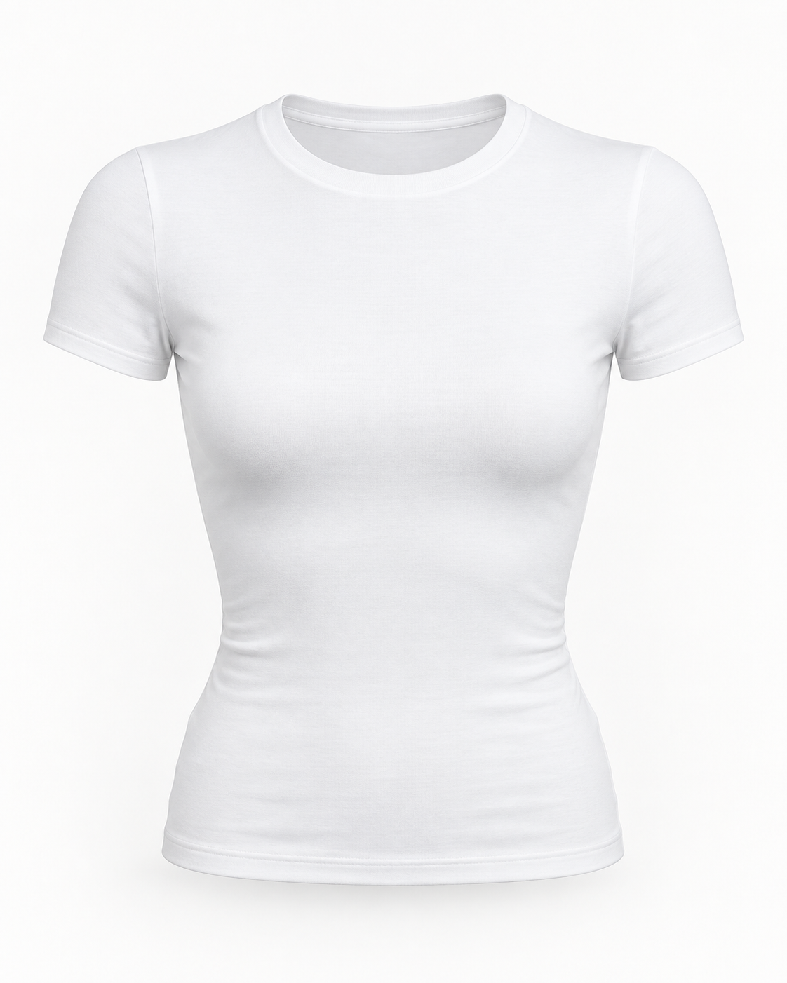 Crop Top Básico de Manga Corta Y2K
