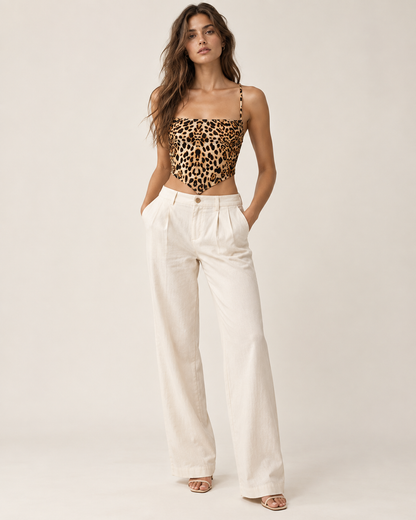 Top Leopardo Cruzado