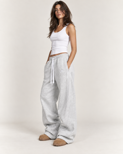 Pantalón Recto de Rayas