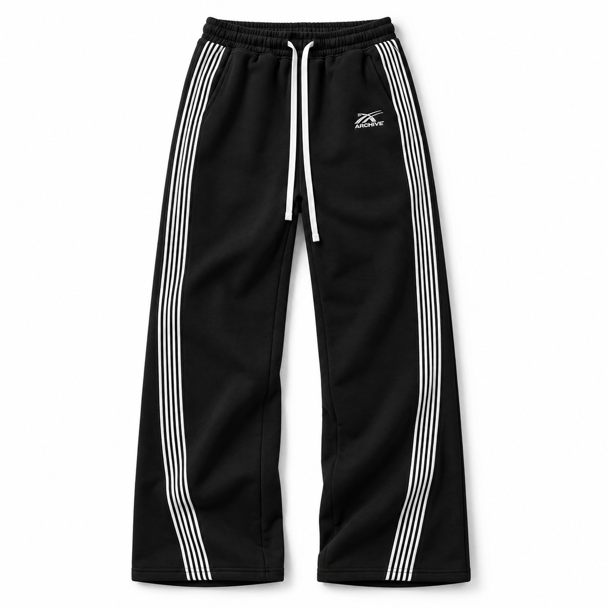 Pantalón Recto de Rayas