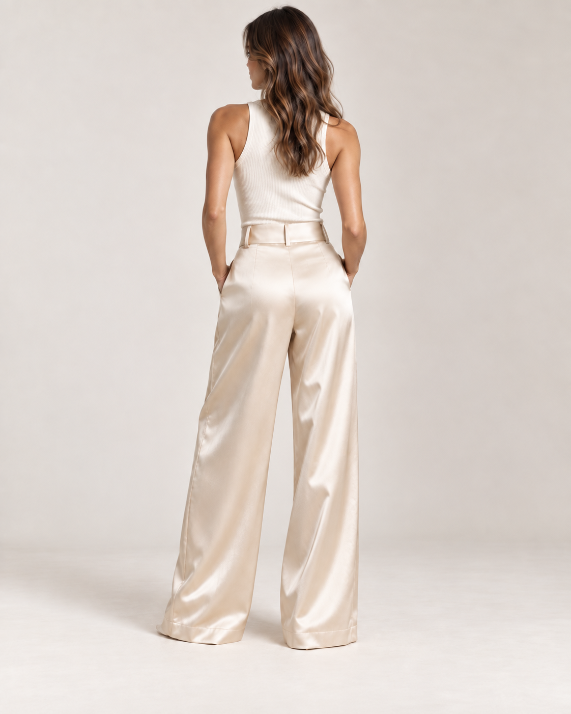 Pantalón Palazzo Satinado
