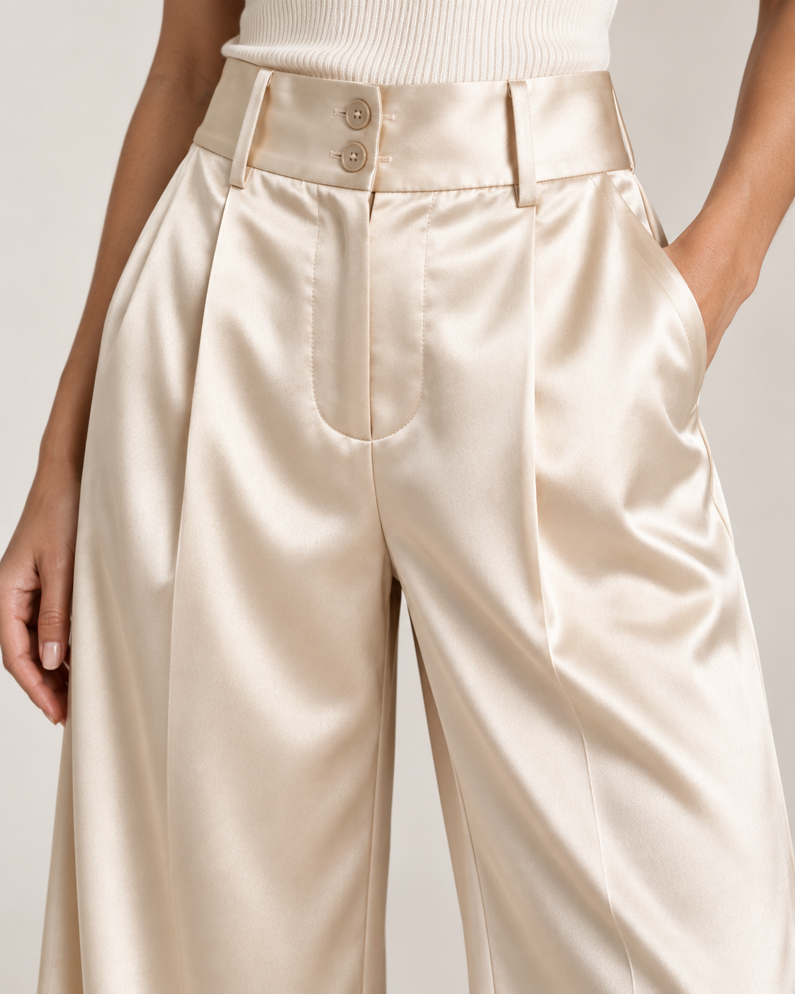 Pantalón Palazzo Satinado