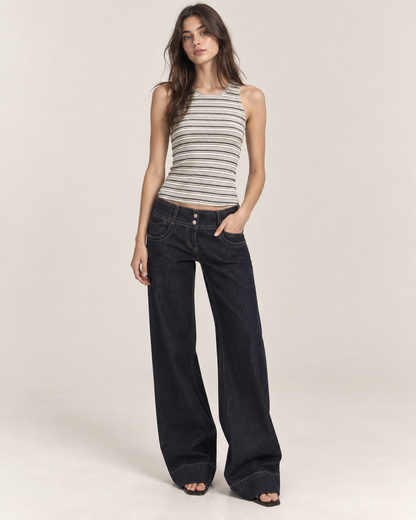 Vaqueros Wide Leg de Tiro Bajo