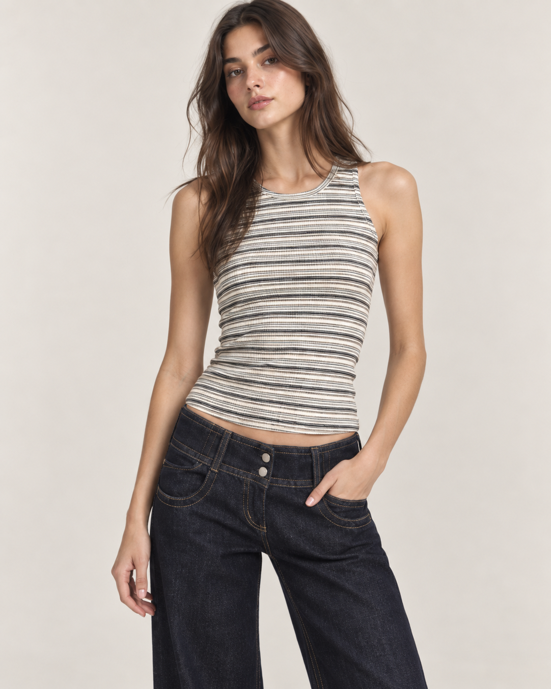 Vaqueros Wide Leg de Tiro Bajo