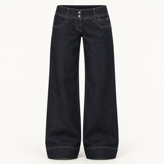 Vaqueros Wide Leg de Tiro Bajo