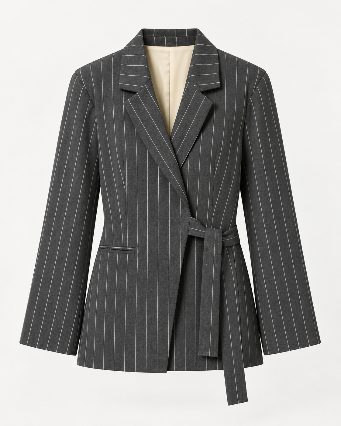 Traje Sastre Gris de Raya Diplomática con Lazada