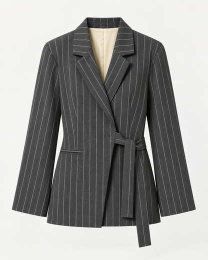 Traje Sastre Gris de Raya Diplomática con Lazada