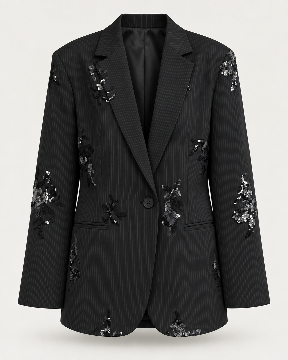 Conjunto Elegante de Camisa de Lentejuelas y Pantalón