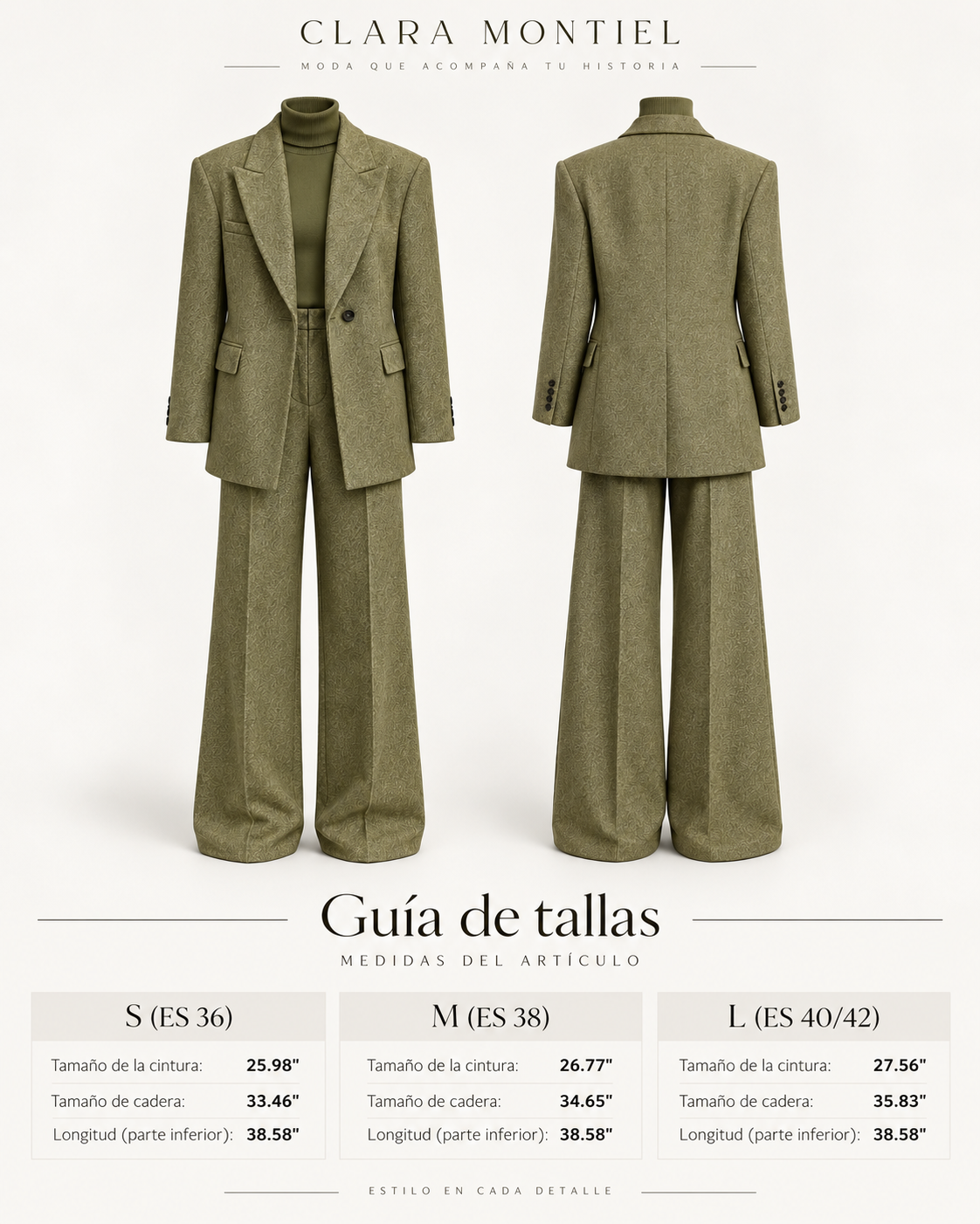 Conjunto Sastre Elegante de Blazer y Pantalón
