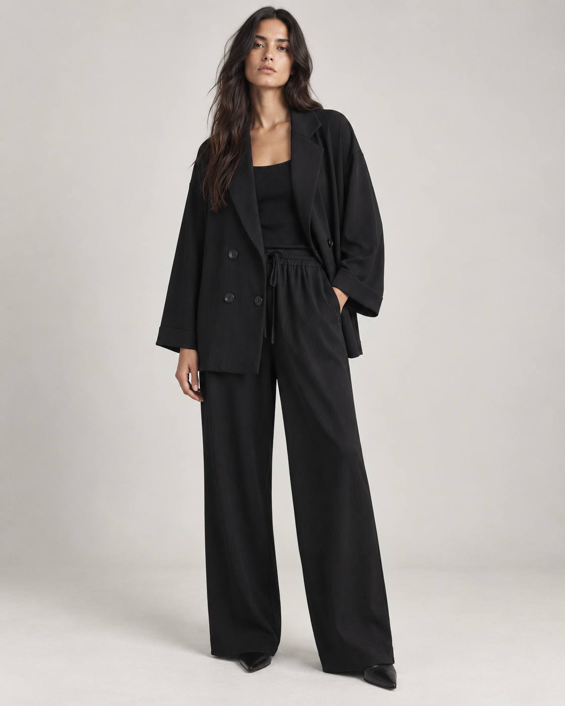 Conjunto Sastre Efecto Arrugado