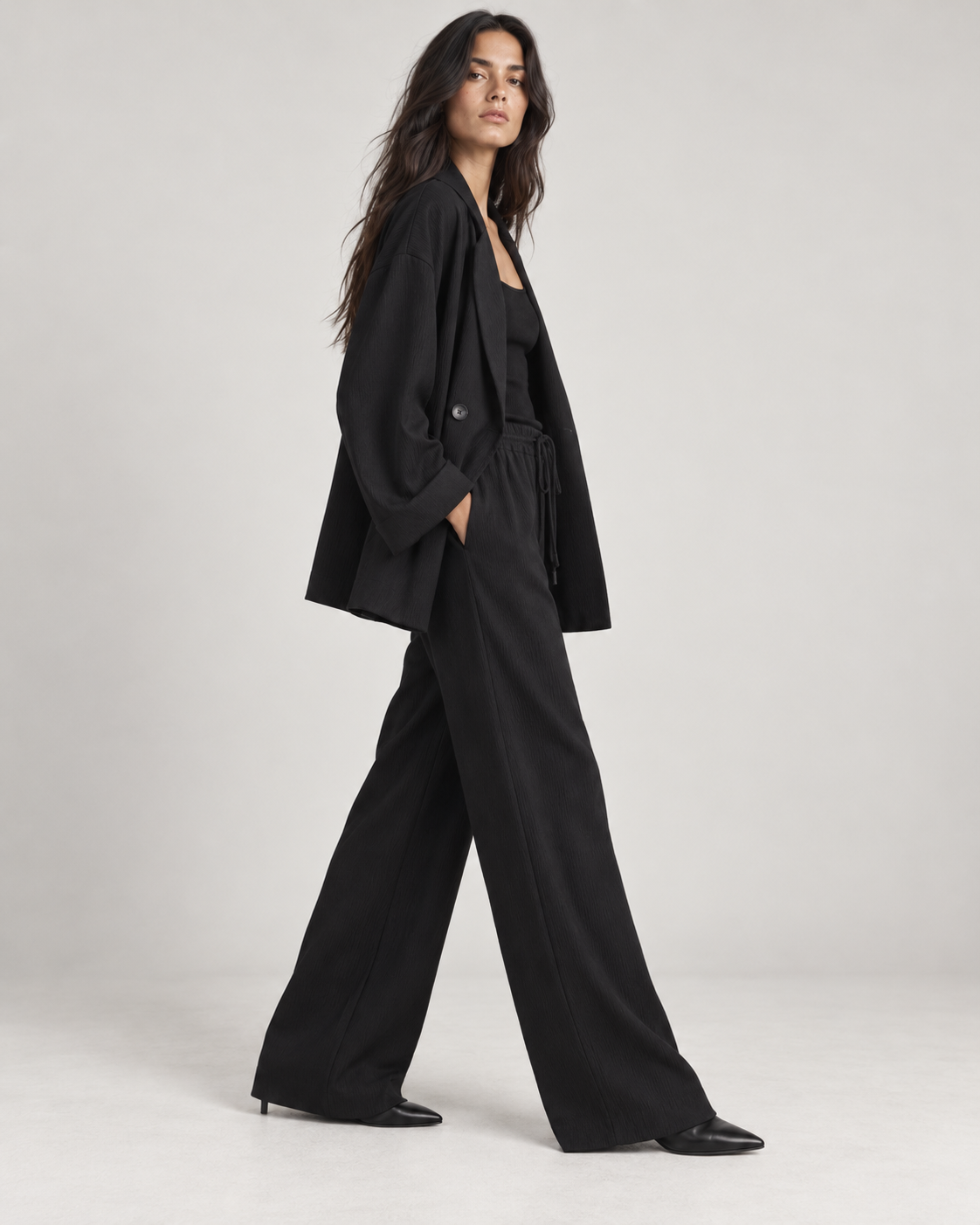 Conjunto Sastre Efecto Arrugado