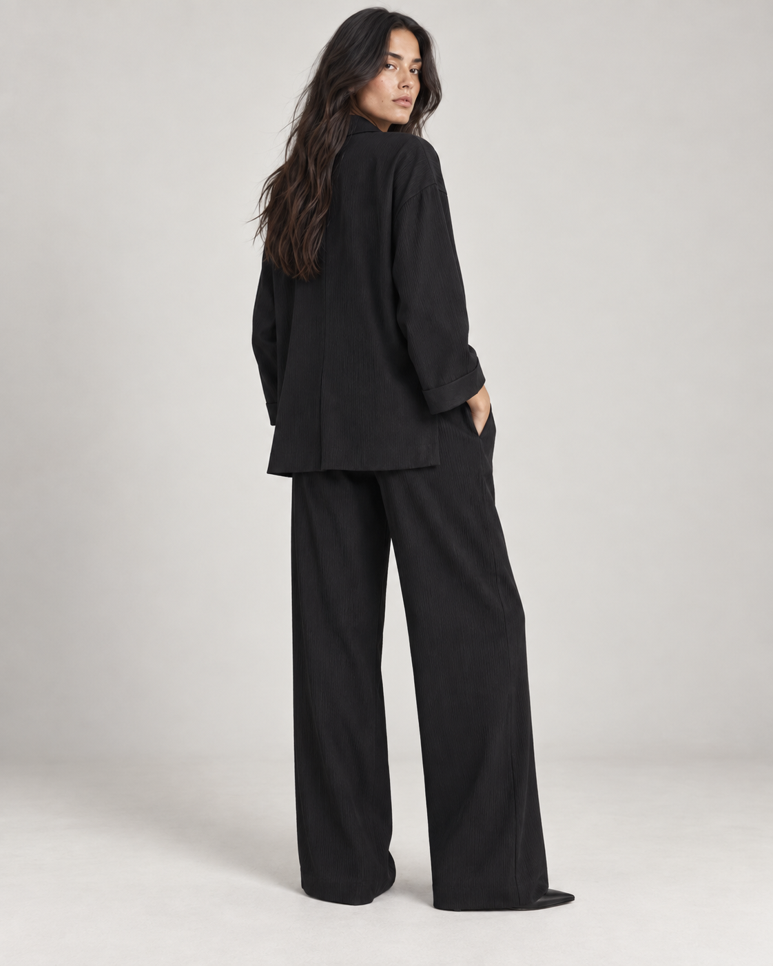 Conjunto Sastre Efecto Arrugado