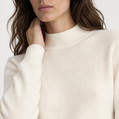 Jersey de Punto con Cuello Alto