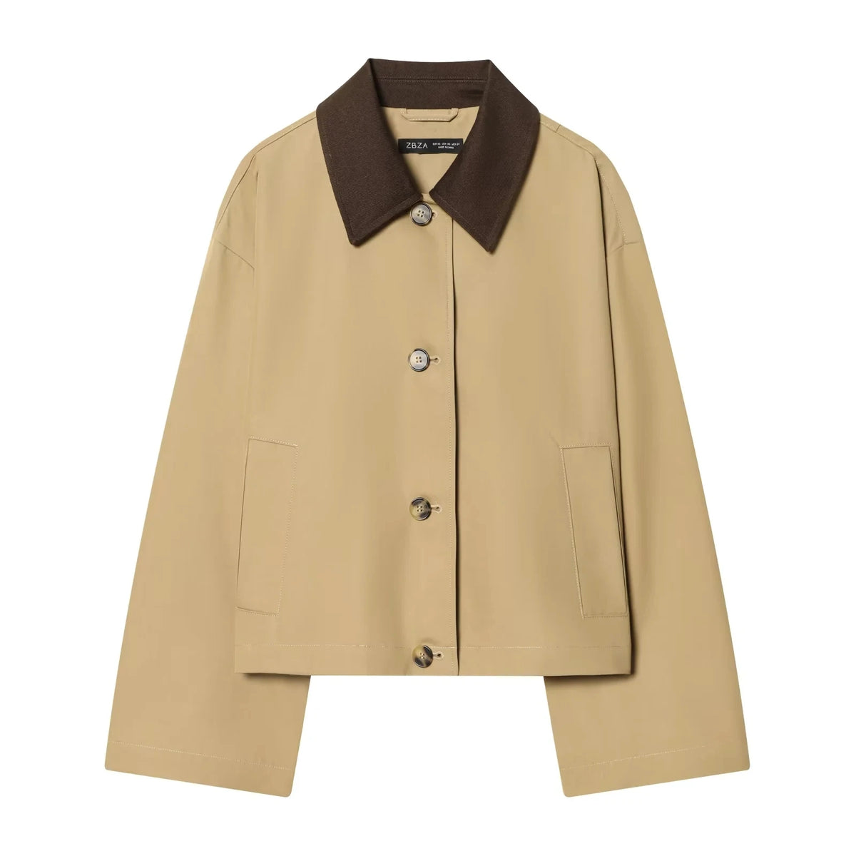Conjunto Khaki de Blazer con Cinturón y Falda